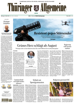 Cover of Thuringer Allgemeine (Gotha)