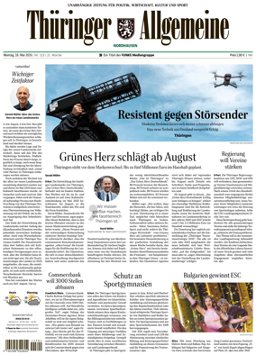 Cover of Thuringer Allgemeine (Nordhausen)
