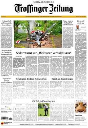 Cover of Trossinger Zeitung