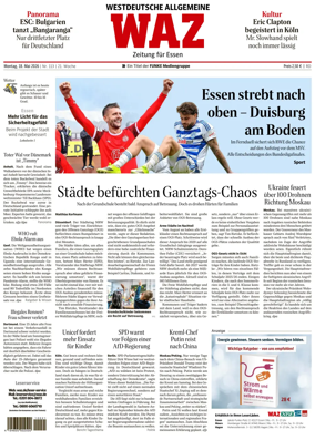 Cover of Westdeutsche Allgemeine Zeitung (Essen)