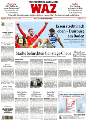 Cover of Westdeutsche Allgemeine Zeitung (Recklinghausen)