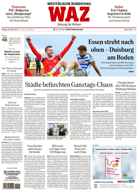 Cover of Westdeutsche Allgemeine Zeitung (Witten)