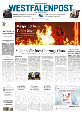 Cover of Westfalenpost (Bad Berleburg Wittgenstein)