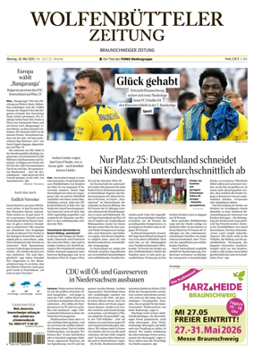 Cover of Wolfenbutteler Zeitung