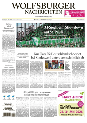 Cover of Wolfsburger Nachrichten (Wolfsburg-Gifhorn)