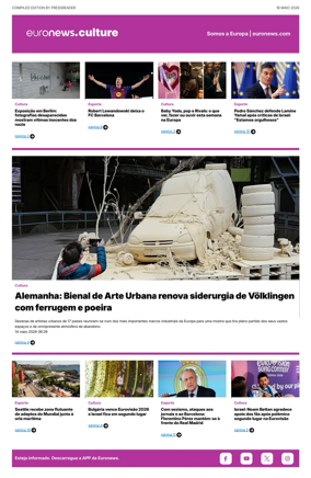 Cover of Euronews Culture and Sport (Portuguese)