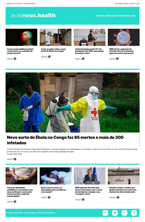 Cover of Euronews Health (Portuguese)