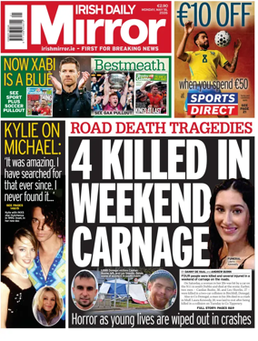 Cover of Irish Daily Mirror