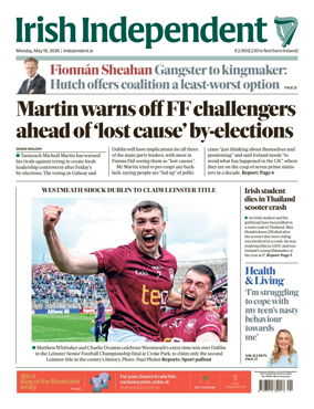 Cover of Irish Independent