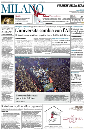 Cover of Corriere della Sera (Milano)