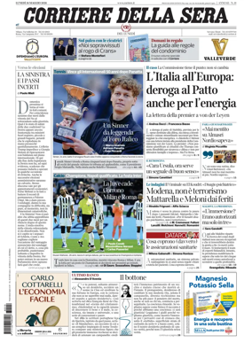 Cover of Corriere della Sera