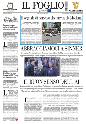 Cover of Il Foglio Quotidiano