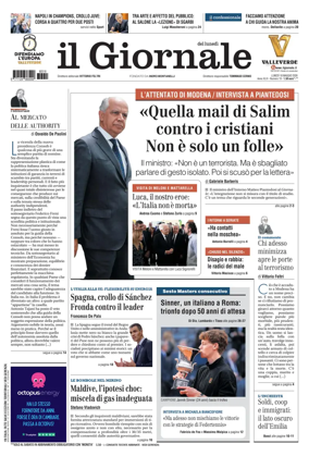 Cover of Il Giornale (Italy)