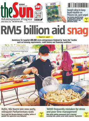 Cover of The Sun (Malaysia)