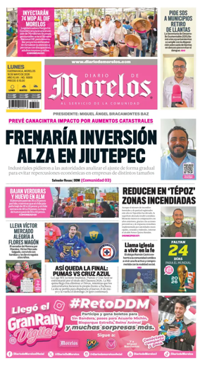 Cover of Diario de Morelos
