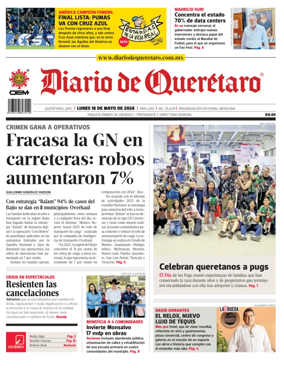 Cover of Diario de Queretaro