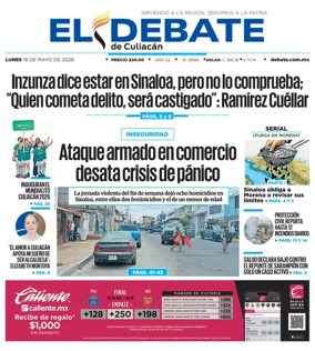 Cover of El Debate de Culiacan