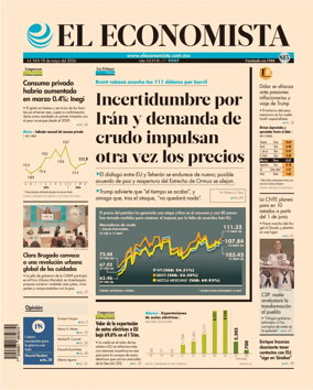 Cover of El Economista (Mexico)