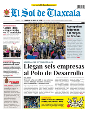 Cover of El Sol de Tlaxcala