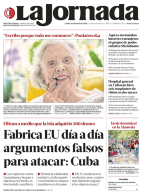 Cover of La Jornada