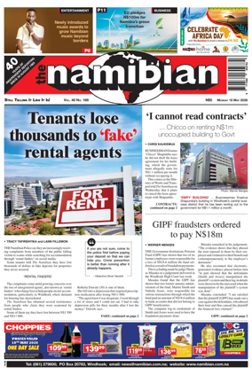 Cover of The Namibian