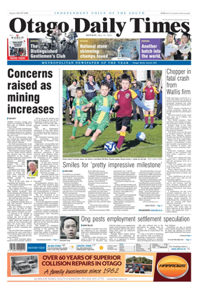 Cover of Otago Daily Times