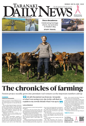 Cover of Taranaki Daily News