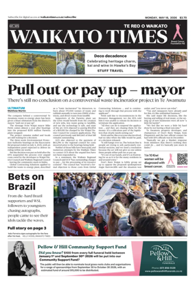 Cover of Waikato Times