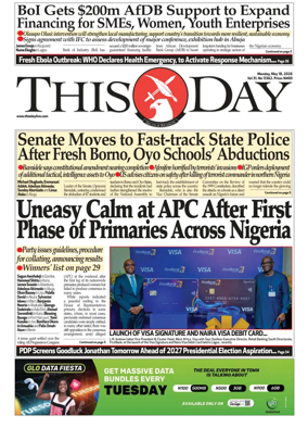 Cover of THISDAY