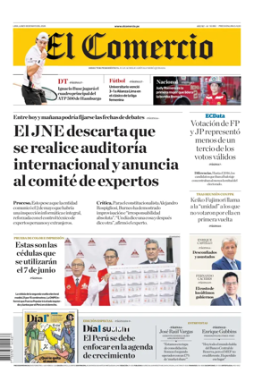 Cover of Diario El Comercio