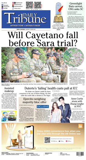 Cover of Daily Tribune (Philippines)