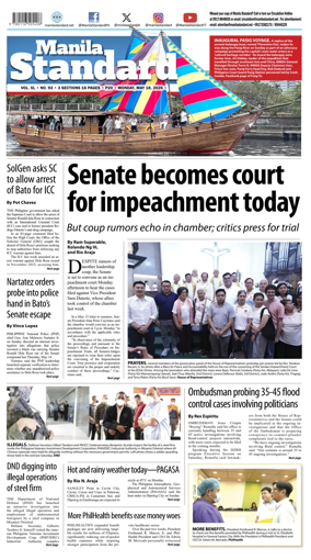 Cover of Manila Standard