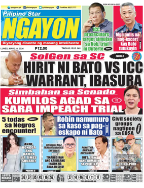 Cover of Pilipino Star Ngayon