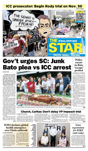 Cover of The Philippine Star