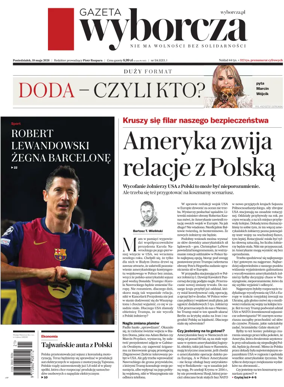 Cover of Gazeta Wyborcza