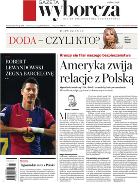 Cover of Gazeta Wyborcza Stoleczna