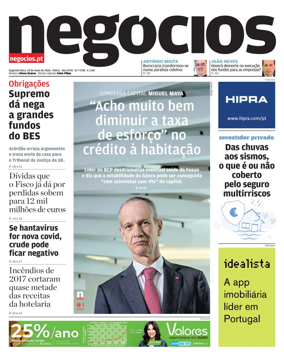 Cover of Jornal de Negocios
