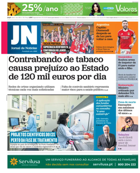 Cover of Jornal de Noticias