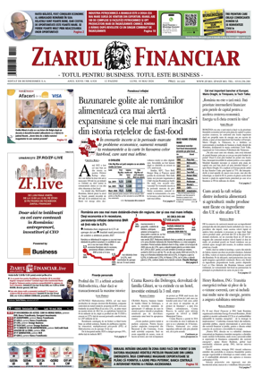 Cover of Ziarul Financiar