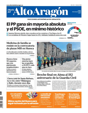 Cover of Diario del Alto Aragon