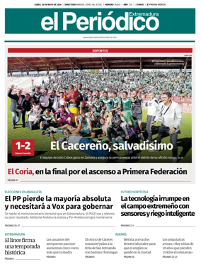 Cover of El Periodico Extremadura