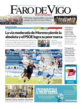 Cover of Faro de Vigo (Pontevedra)
