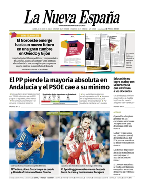 Cover of La Nueva Espana (Occidente)