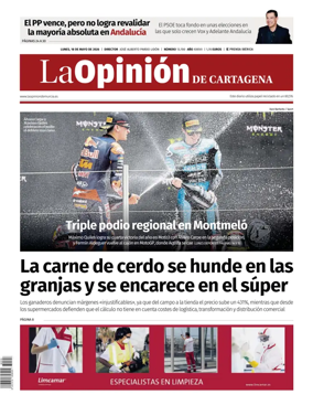 Cover of La Opinion de Murcia (Cartagena)