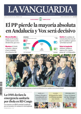 Cover of La Vanguardia