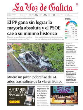 Cover of La Voz de Galicia (Barbanza)