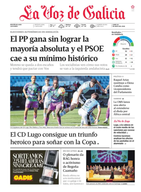 Cover of La Voz de Galicia (Monforte)
