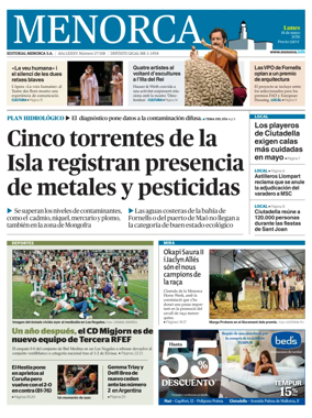 Cover of Menorca Diario Insular