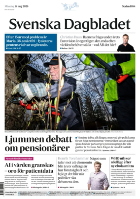 Cover of Svenska Dagbladet