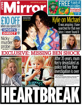 Cover of Daily Mirror (Northern Ireland)